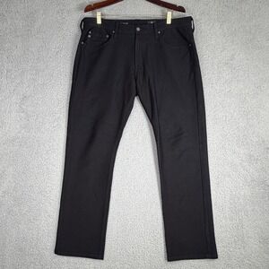 AG Adriano Goldschmied Everett Slim Straight Pants Mens 34 Black